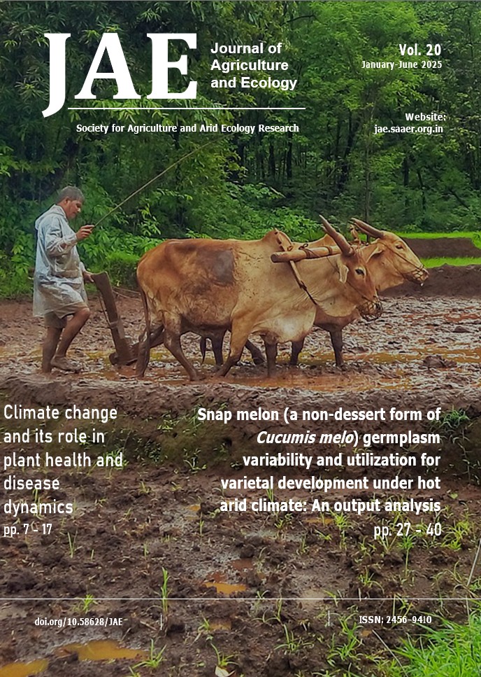 					View Vol. 20 (2025): Journal of Agriculture and Ecology
				